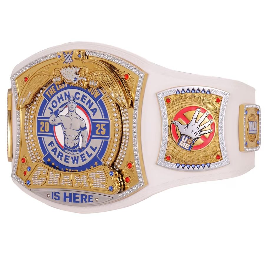 John Cena Farewell Tour 2025 Los Angeles Spinner Championship Replica Title Belt