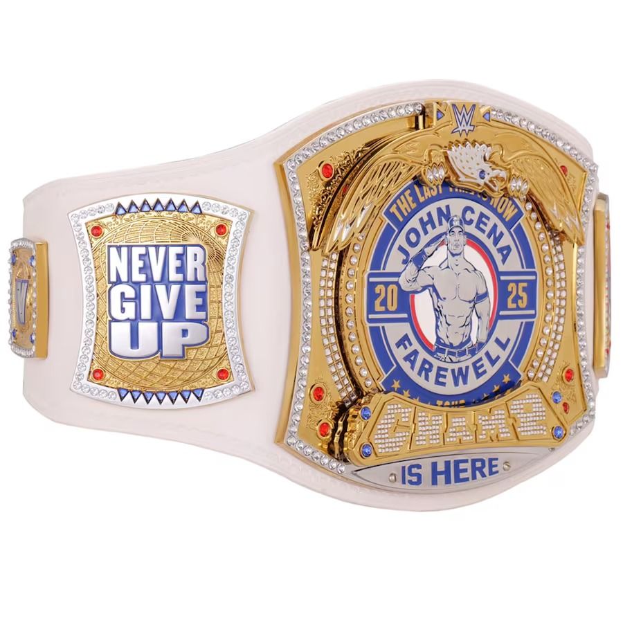 John Cena Farewell Tour 2025 Los Angeles Spinner Championship Replica Title Belt