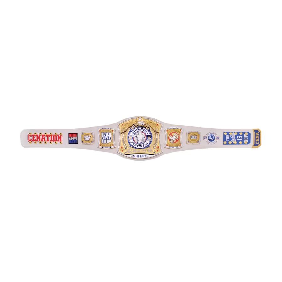 John Cena Farewell Tour 2025 Los Angeles Spinner Championship Replica Title Belt