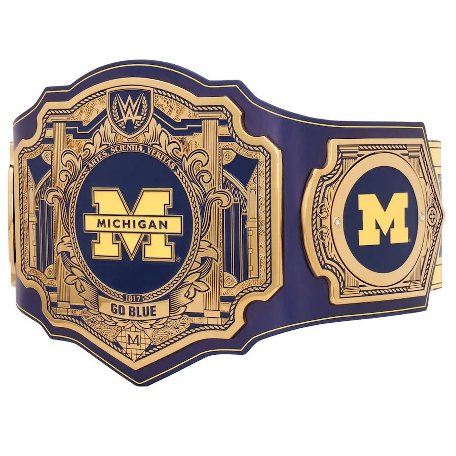 Michigan Wolverines Championship Belt WWE Legacy Title
