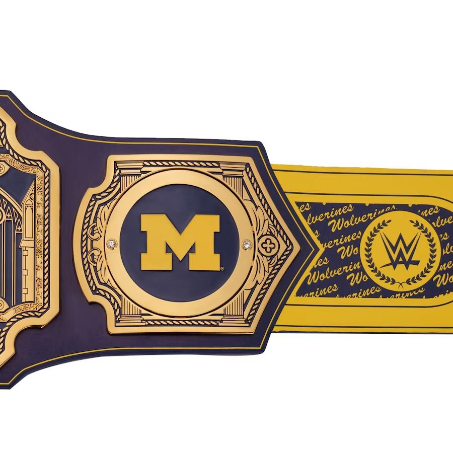 Michigan Wolverines Championship Belt WWE Legacy Title