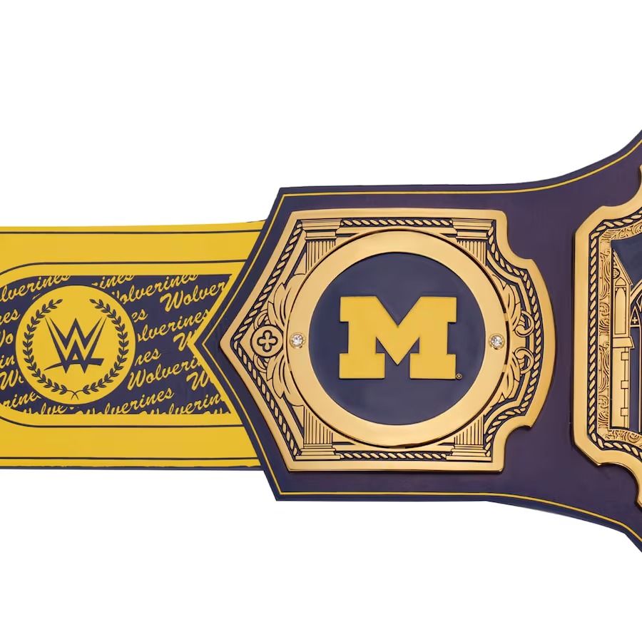 Michigan Wolverines Championship Belt WWE Legacy Title