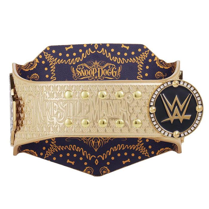 Snoop Dogg WWE WrestleMania 39 Championship Belt – Golden Replica Title