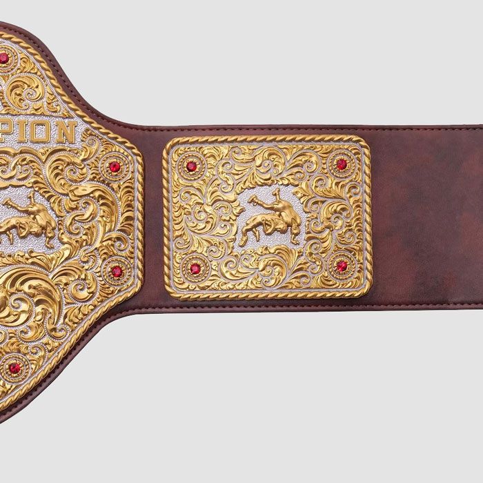 WBC x WWE Big Gold World Heavyweight Championship Replica Title Belt – Brown Strap
