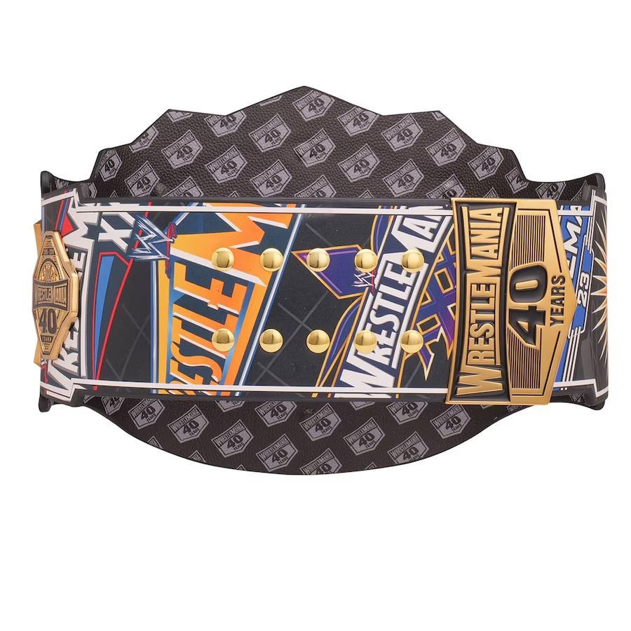 WWE Spinner 40 Years Of WrestleMania Replica Championship Title Belt