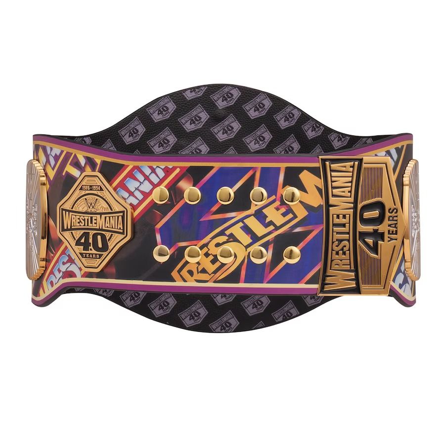 WWE Winged Eagle 40 Years of WrestleMania Replica Championship Title Belt