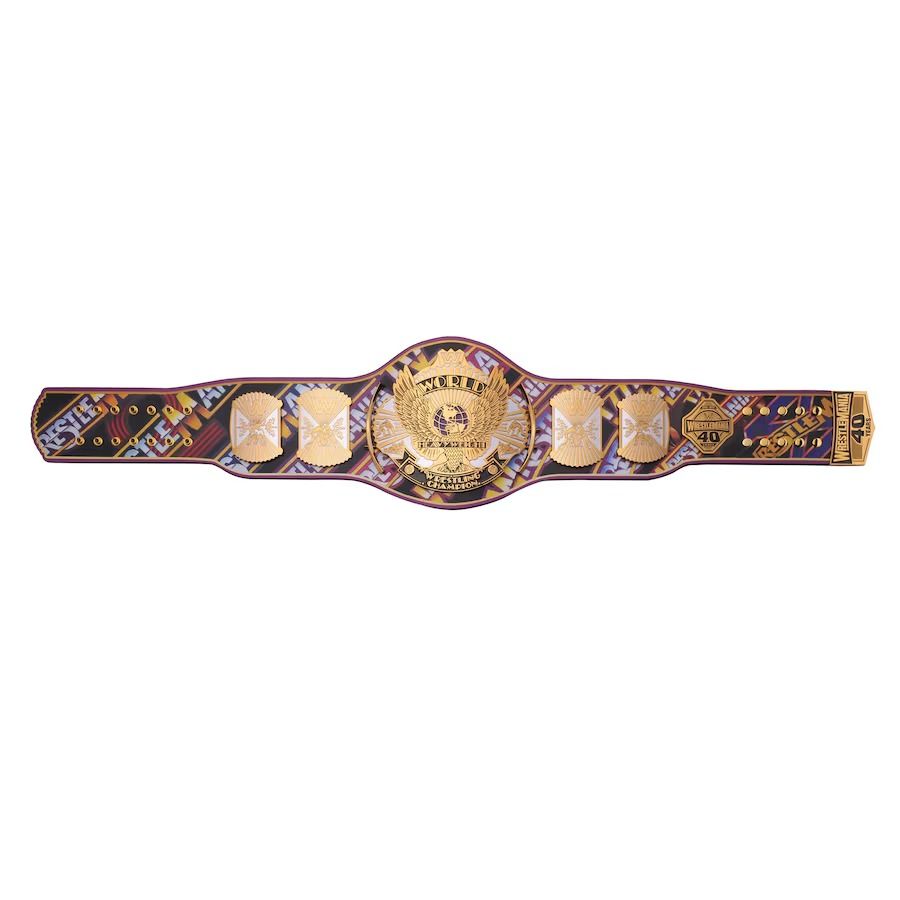 WWE Winged Eagle 40 Years of WrestleMania Replica Championship Title Belt