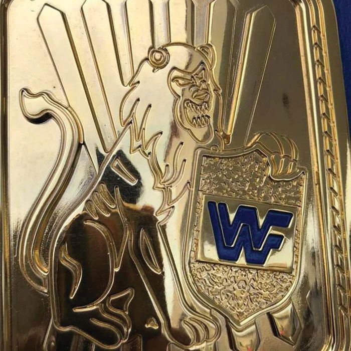 WWF Attitude Era Block Logo Steve Austin Big Eagle Championship Replica Belt