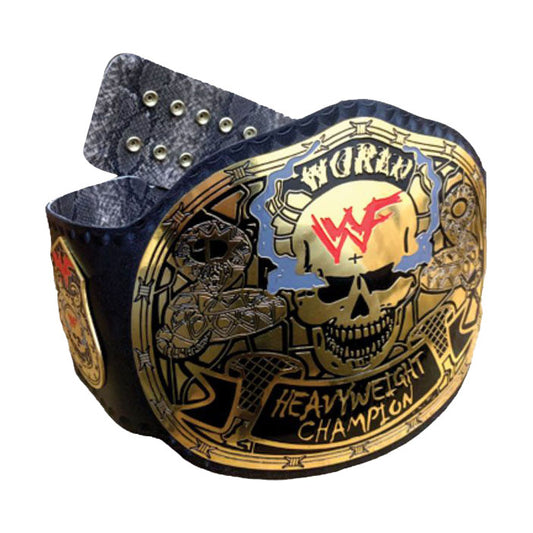 WWF Smoking Skull Belts World Heavyweight Wrestling Championship Title