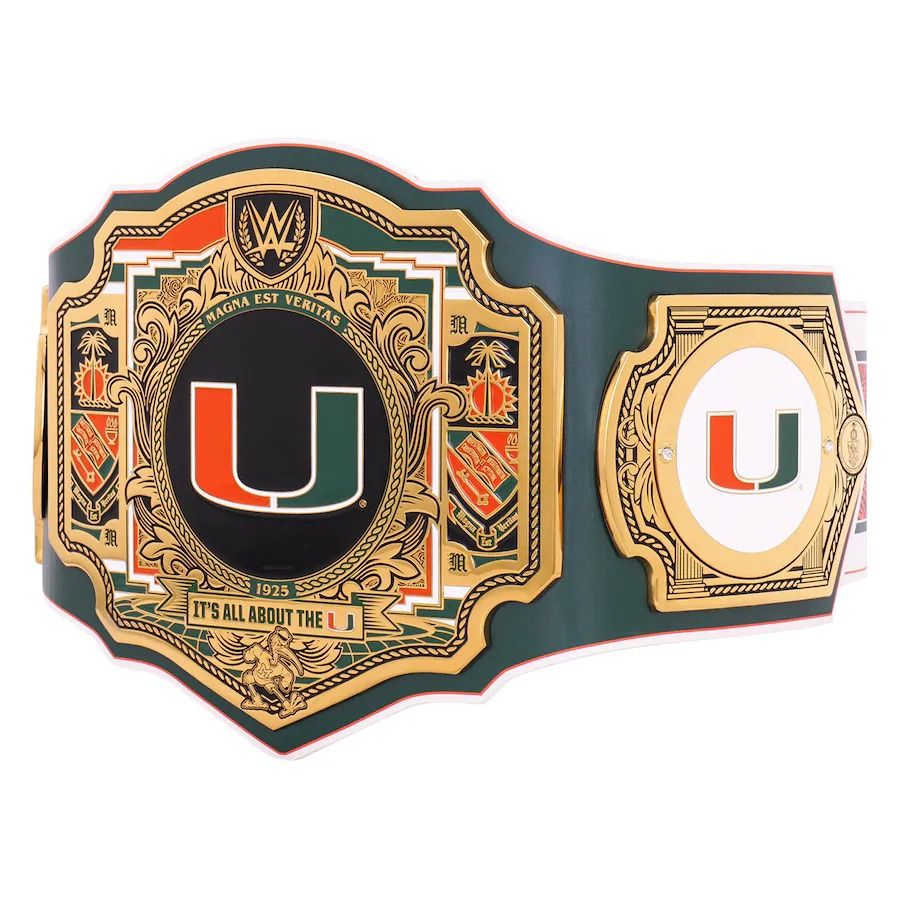 Miami Hurricanes Championship Belt WWE Legacy Title