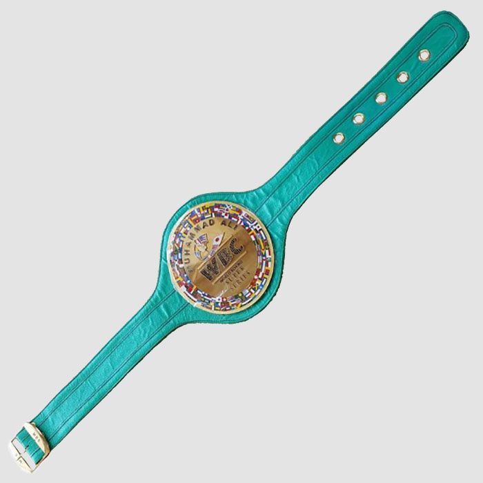 WBC Boxing Championship Title Belt – Real Leather Strap with 3D Logo (Adult Size)