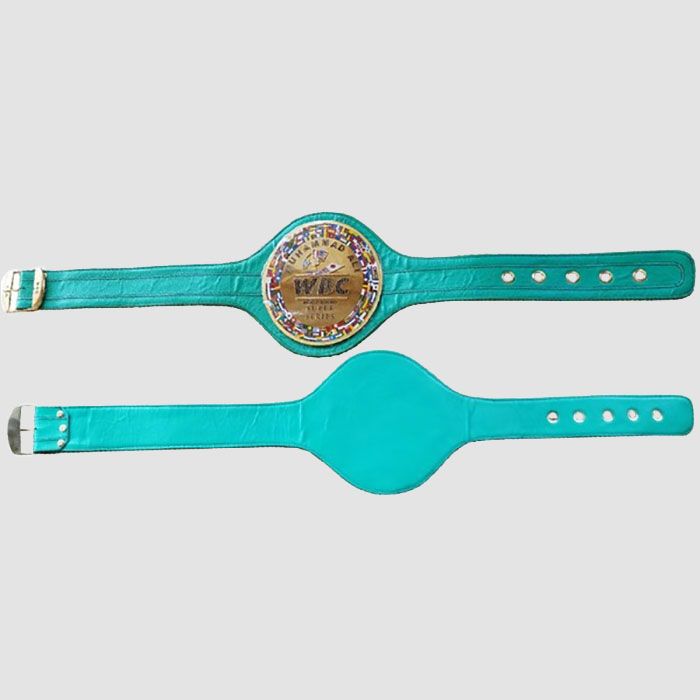 WBC Boxing Championship Title Belt – Real Leather Strap with 3D Logo (Adult Size)