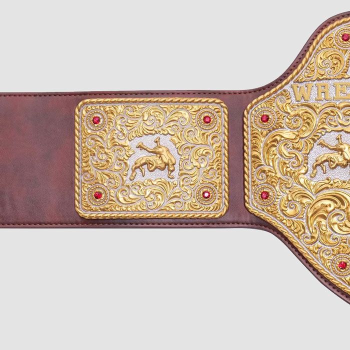 WBC x WWE Big Gold World Heavyweight Championship Replica Title Belt – Brown Strap
