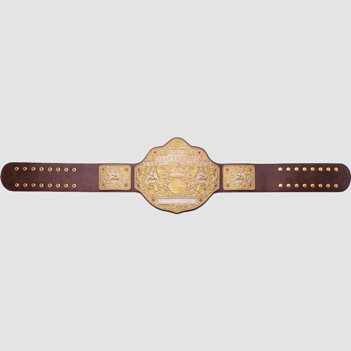 WBC x WWE Big Gold World Heavyweight Championship Replica Title Belt – Brown Strap