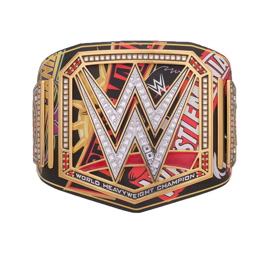 WWE Modern Era Championship Replica Belt – 40 Years of WrestleMania Edition