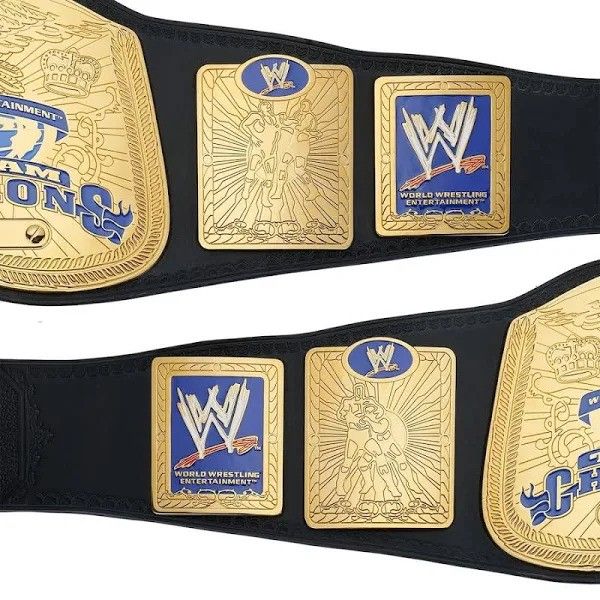 WWE Ruthless Aggression SmackDown Tag Team Championship Replica Title Belt