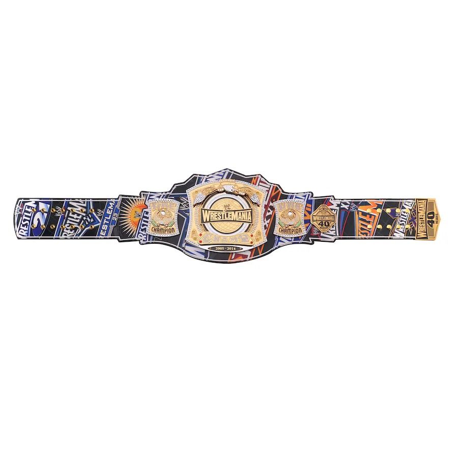 WWE Spinner 40 Years Of WrestleMania Replica Championship Title Belt